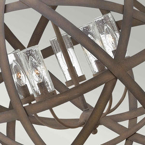 Hinkley Chandelier from the Carson range. Carson 5 Light Outdoor Chandelier Product Code = HK-CARSON-5P