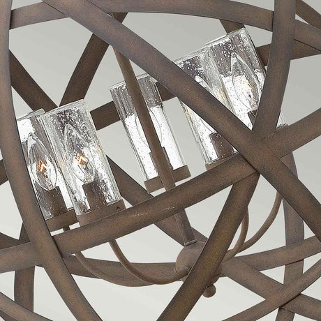 Hinkley Chandelier from the Carson range. Carson 5 Light Outdoor Chandelier Product Code = HK-CARSON-5P