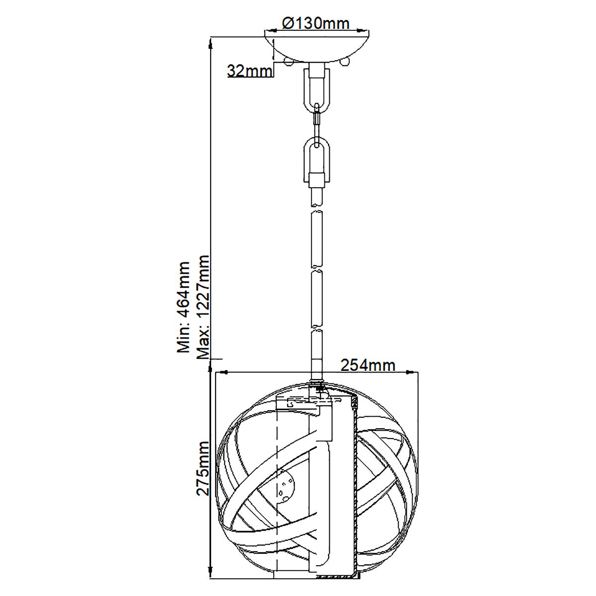 Hinkley Pendant from the Carson range. Carson 1 Light Pendant Light – SKU HK-CARSON-P