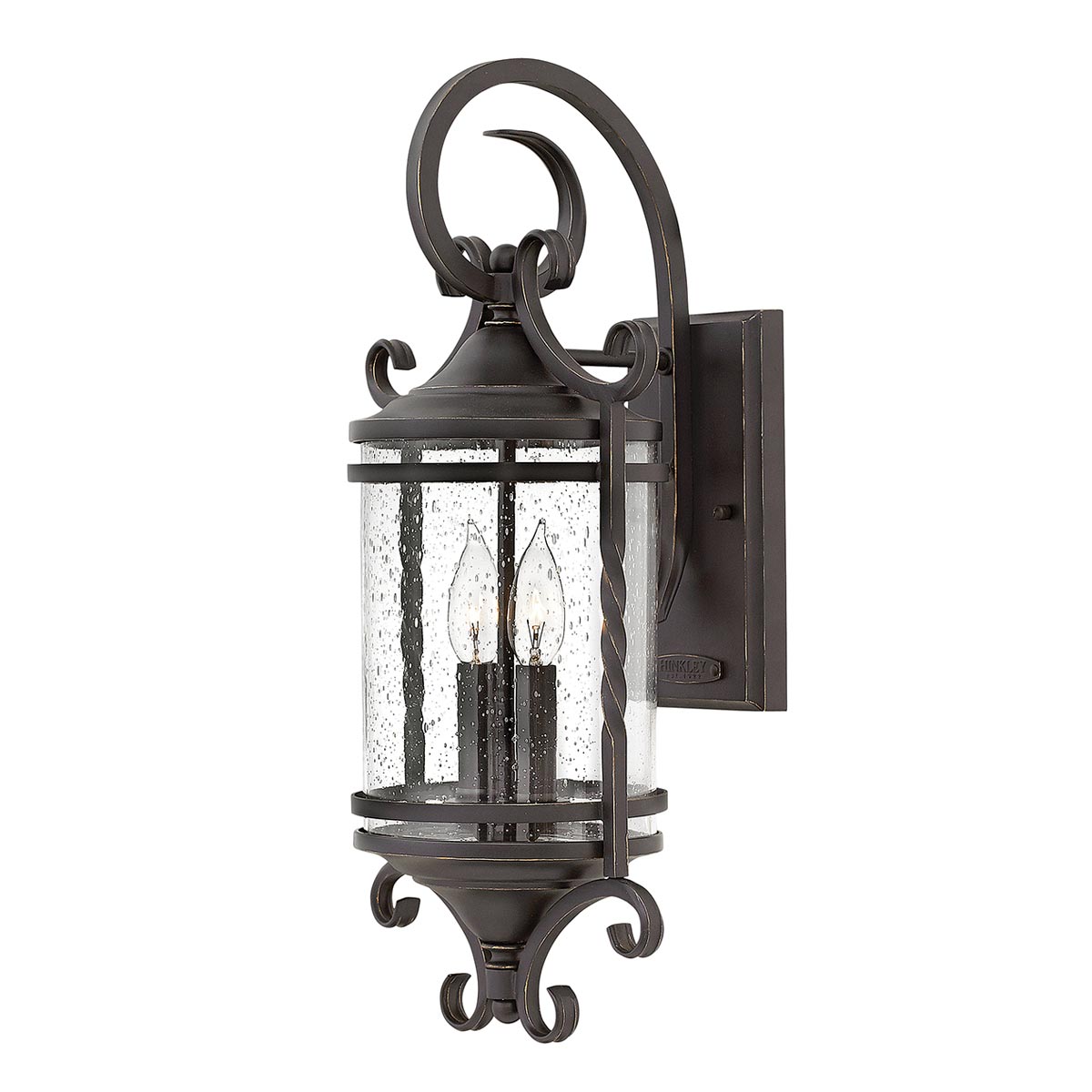 Hinkley Outdoor Wall Light from the Casa range. Casa 2 Light Wall Lantern Product Code = HK-CASA-M