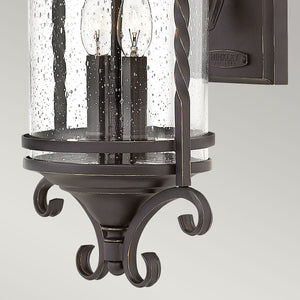 Hinkley Outdoor Wall Light from the Casa range. Casa 2 Light Wall Lantern Product Code = HK-CASA-M