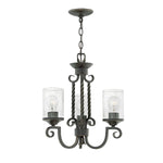 Hinkley Chandelier from the Casa range. Casa 3 Light Chandelier Product Code = HK-CASA3