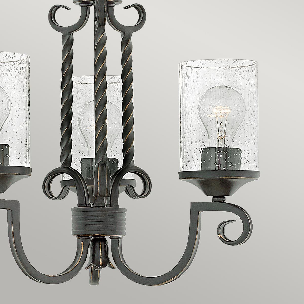 Hinkley Chandelier from the Casa range. Casa 3 Light Chandelier – SKU HK-CASA3
