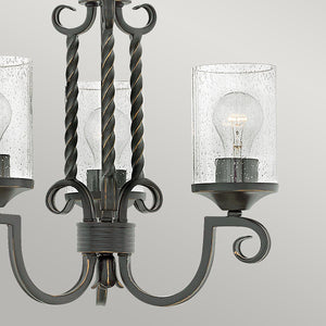 Hinkley Chandelier from the Casa range. Casa 3 Light Chandelier Product Code = HK-CASA3