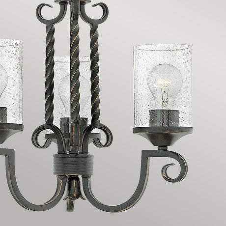 Hinkley Chandelier from the Casa range. Casa 3 Light Chandelier Product Code = HK-CASA3