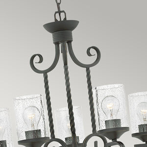 Hinkley Chandelier from the Casa range. Casa 5 Light Chandelier Product Code = HK-CASA5