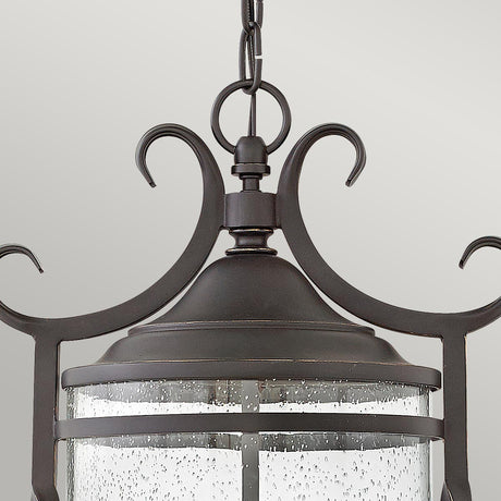 Hinkley Outdoor Hanging from the Casa range. Casa 3 Light Chain Lantern Product Code = HK-CASA8