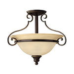 Hinkley Ceiling Semi-Flush from the Cello range. Cello 2 Light Semi-Flush Product Code = HK-CELLO-SF
