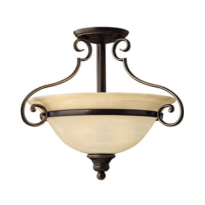 Hinkley Ceiling Semi-Flush from the Cello range. Cello 2 Light Semi-Flush Product Code = HK-CELLO-SF