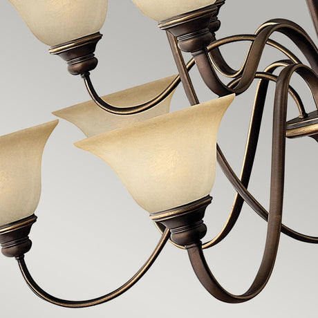 Hinkley Chandelier from the Cello range. Cello 15 Light Chandelier  Product Code = HK-CELLO15