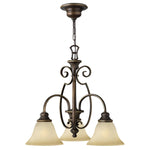 Hinkley Chandelier from the Cello range. Cello 3 Light Chandelier Product Code = HK-CELLO3