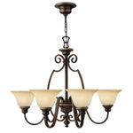 Hinkley Chandelier from the Cello range. Cello 6 Light Chandelier Product Code = HK-CELLO6