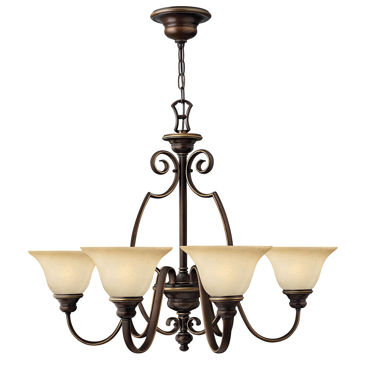 Hinkley Chandelier from the Cello range. Cello 6 Light Chandelier Product Code = HK-CELLO6