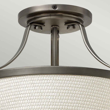 Hinkley Ceiling Semi-Flush from the Charlotte range. Charlotte 3 Light Semi-Flush Product Code = HK-CHARLOTTE-SF-AN