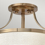 Hinkley Ceiling Semi-Flush from the Charlotte range. Charlotte 3 Light Semi-Flush Product Code = HK-CHARLOTTE-SF-BC