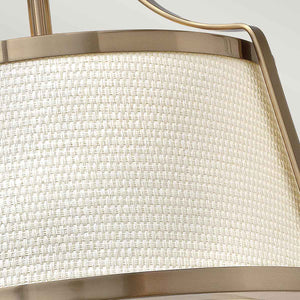 Hinkley Ceiling Semi-Flush from the Charlotte range. Charlotte 3 Light Semi-Flush Product Code = HK-CHARLOTTE-SF-BC