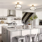 Hinkley Ceiling Semi-Flush from the Charlotte range. Charlotte 3 Light Semi-Flush Product Code = HK-CHARLOTTE-SF-BC
