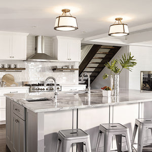 Hinkley Ceiling Semi-Flush from the Charlotte range. Charlotte 3 Light Semi-Flush Product Code = HK-CHARLOTTE-SF-BC