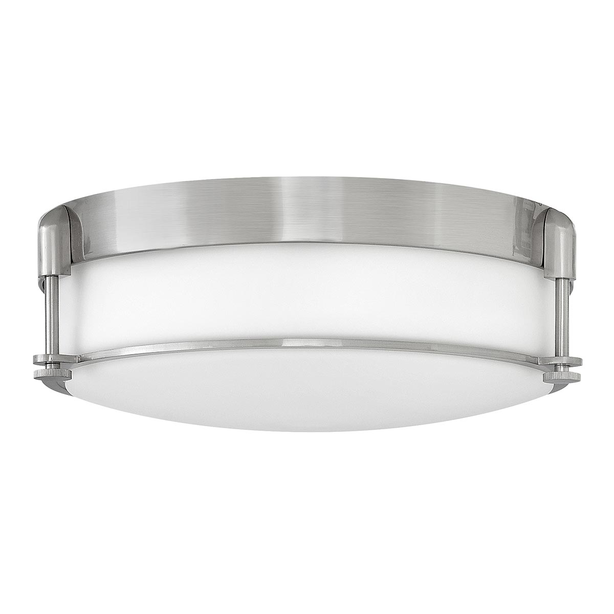 Hinkley Ceiling Flush from the Colbin range. Colbin Medium Flush - Brushed Nickel Product Code = HK-COLBIN-F-M-BN