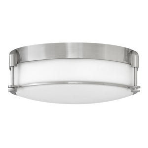 Hinkley Ceiling Flush from the Colbin range. Colbin Medium Flush - Brushed Nickel Product Code = HK-COLBIN-F-M-BN