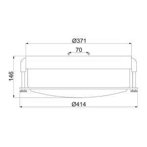 Hinkley Ceiling Flush from the Colbin range. Colbin Medium Flush - Brushed Nickel Product Code = HK-COLBIN-F-M-BN