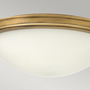 Hinkley Ceiling Flush from the Collier range. Collier 3 Light Large Flush Product Code = HK-COLLIER-F-M