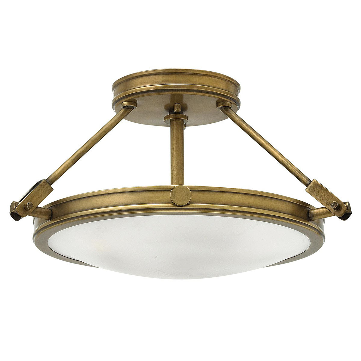 Hinkley Ceiling Semi-Flush from the Collier range. Collier 3 Light Semi-Flush Product Code = HK-COLLIER-SF-S