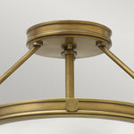 Hinkley Ceiling Semi-Flush from the Collier range. Collier 3 Light Semi-Flush Product Code = HK-COLLIER-SF-S