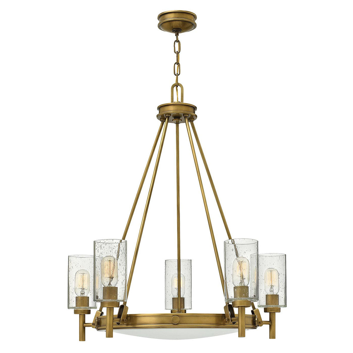 Hinkley Chandelier from the Collier range. Collier 5 Light Chandelier Product Code = HK-COLLIER5