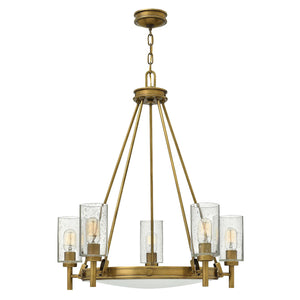 Hinkley Chandelier from the Collier range. Collier 5 Light Chandelier Product Code = HK-COLLIER5
