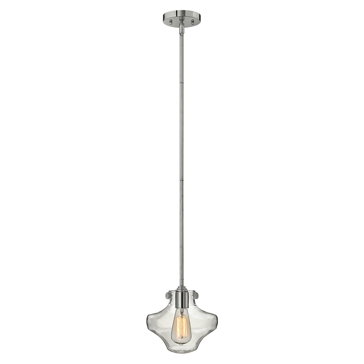 Hinkley Pendant from the Congress range. Congress 1 Light Clear Tiered Glass Pendant - Chrome  Product Code = HK-CONGRESS-P-B-CM