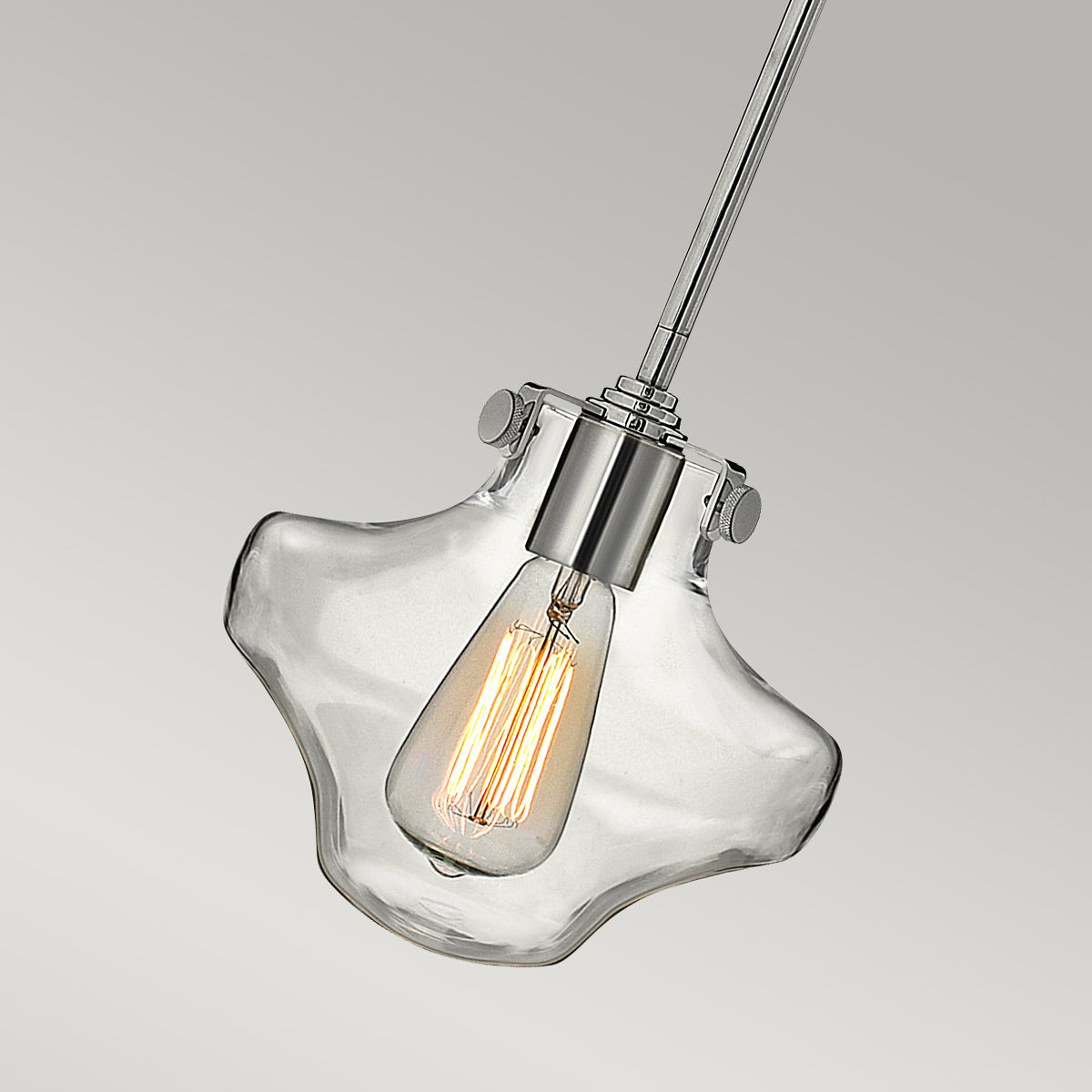 Hinkley Pendant from the Congress range. Congress 1 Light Clear Tiered Glass Pendant - Chrome  Product Code = HK-CONGRESS-P-B-CM