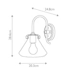 Hinkley Wall Light from the Congress range. Congress 1 Light Clear Glass Wall Light – SKU HK-CONGRESS1-A-CM