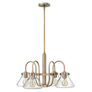 Hinkley Chandelier from the Congress range. Congress 4 Light Clear Glass Chandelier Product Code = HK-CONGRESS4-A-BC