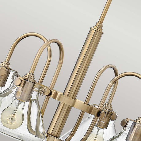 Hinkley Chandelier from the Congress range. Congress 4 Light Clear Glass Chandelier Product Code = HK-CONGRESS4-A-BC