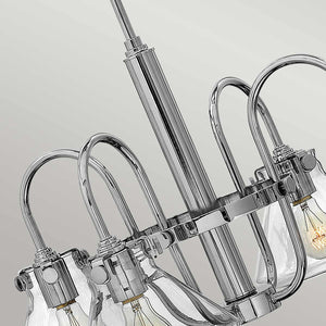 Hinkley Chandelier from the Congress range. Congress 4 Light Clear Glass Chandelier Product Code = HK-CONGRESS4-A-CM