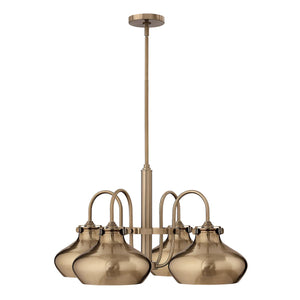 Hinkley Chandelier from the Congress range. Congress 4 Light Chandelier - Brushed Caramel Product Code = HK-CONGRESS4-C-BC