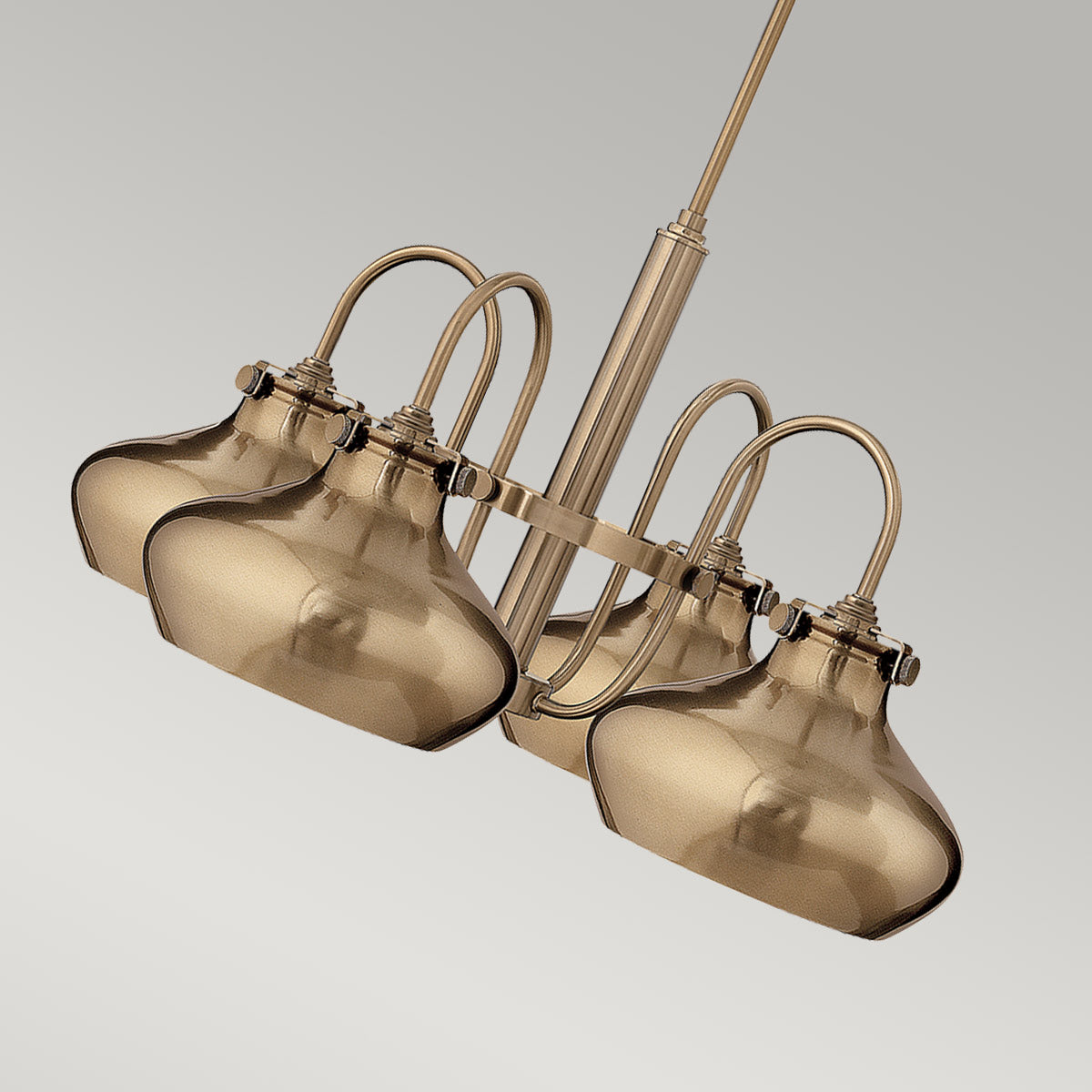 Hinkley Chandelier from the Congress range. Congress 4 Light Chandelier - Brushed Caramel Product Code = HK-CONGRESS4-C-BC