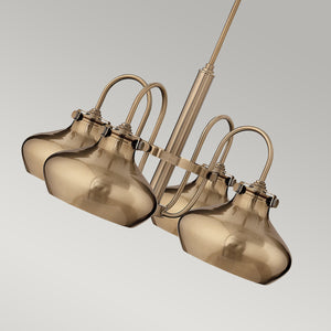 Hinkley Chandelier from the Congress range. Congress 4 Light Chandelier - Brushed Caramel Product Code = HK-CONGRESS4-C-BC