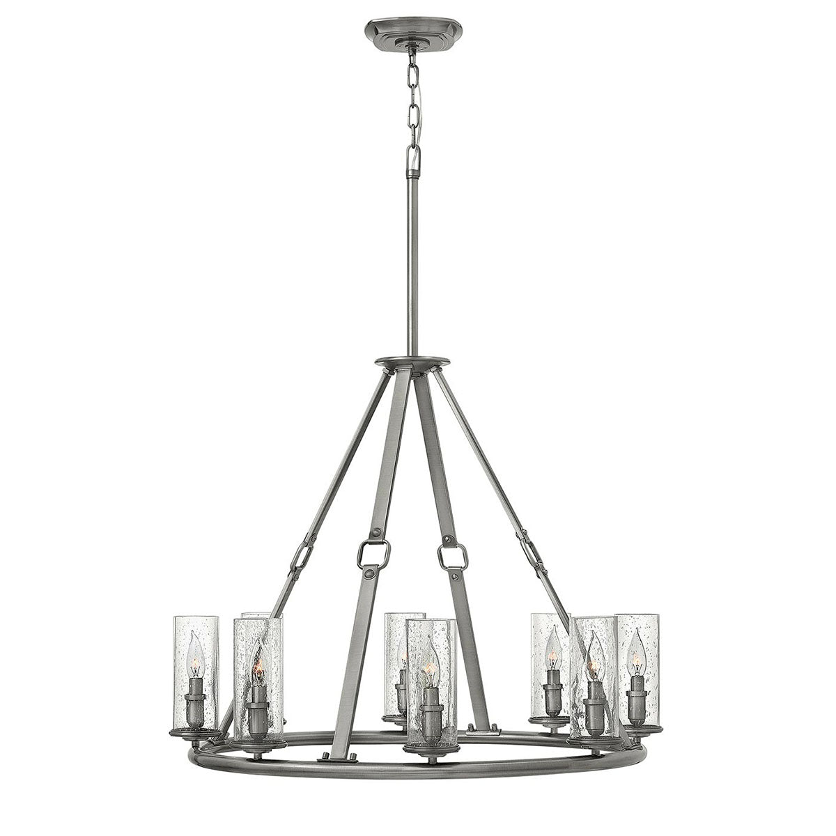 Hinkley Chandelier from the Dakota range. Dakota 8 Light Chandelier Product Code = HK-DAKOTA8