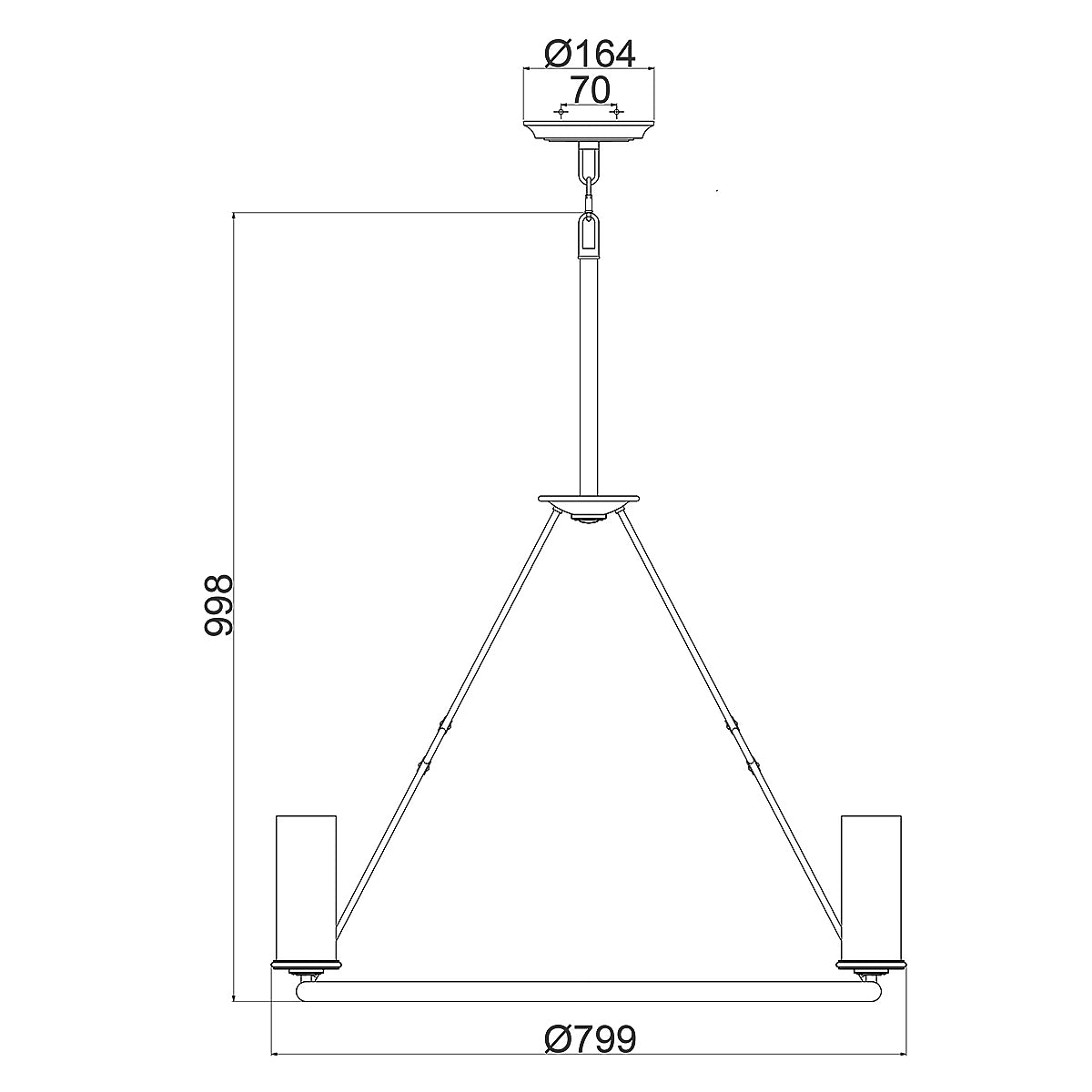 Hinkley Chandelier from the Dakota range. Dakota 8 Light Chandelier Product Code = HK-DAKOTA8