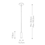 Hinkley Pendant from the Dax range. Dax LED Mini Pendant - Black – SKU HK-DAX-MP-BK