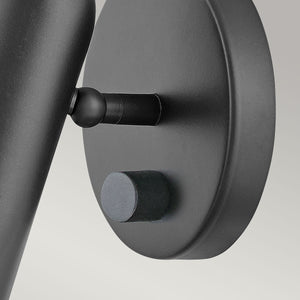 Hinkley Wall Light from the Dax range. Dax LED Wall Light  - Black Product Code = HK-DAX1-BK