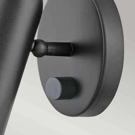 Hinkley Wall Light from the Dax range. Dax LED Wall Light  - Black Product Code = HK-DAX1-BK
