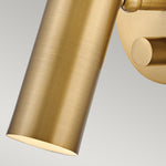 Hinkley Wall Light from the Dax range. Dax LED Wall Light - Heritage Brass – SKU HK-DAX1-HB