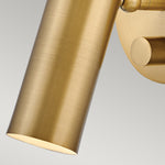 Hinkley Wall Light from the Dax range. Dax LED  Wall Light  - Heritage Brass Product Code = HK-DAX1-HB