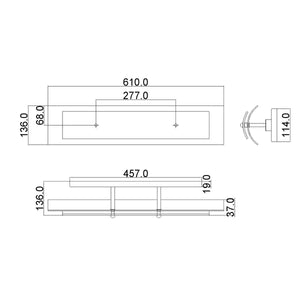 Hinkley Wall Light from the Duet range. Duet 3 Light Wall Light Product Code = HK-DUET3-BATH
