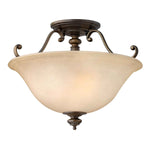 Hinkley Ceiling Semi-Flush from the Dunhill range. Dunhill 2 Light Semi-Flush Product Code = HK-DUNHILL-SF