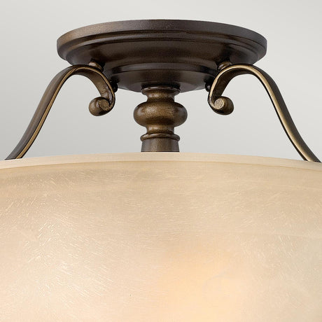 Hinkley Ceiling Semi-Flush from the Dunhill range. Dunhill 2 Light Semi-Flush Product Code = HK-DUNHILL-SF