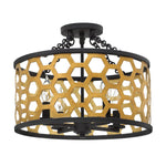 Hinkley Ceiling Semi-Flush from the Felix range. Felix 4 Light Semi-Flush Product Code = HK-FELIX-SF